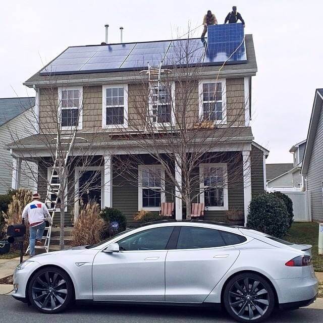 solar installation in progress